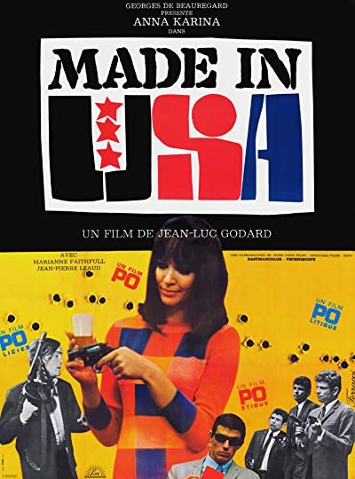 Made in U.S.A. (1966) afişi Made in U.S.A. (1966) afişi