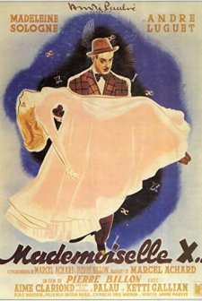 Mademoiselle X (1945) afişi