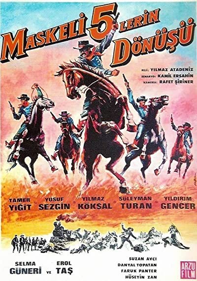 Maskeli Beşlerin Dönüşü (1968) afişi Maskeli Beşlerin Dönüşü (1968) afişi