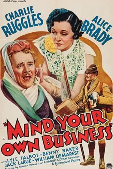 Mind Your Own Business (1936) afişi