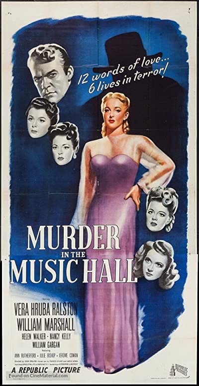 Murder In The Music Hall (1946) afişi Murder In The Music Hall (1946) afişi