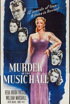 Murder In The Music Hall (1946) afişi