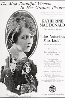 Notorious Miss Lisle (1920) afişi