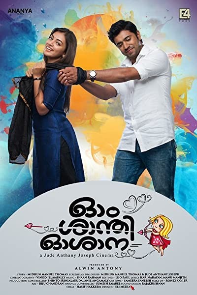 Ohm Shanthi Oshaana (2014) afişi Ohm Shanthi Oshaana (2014) afişi
