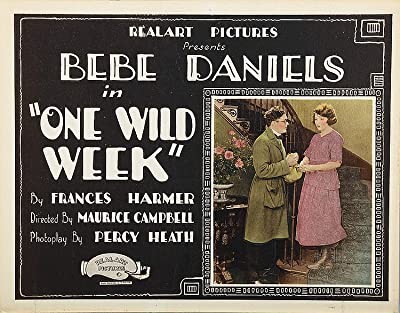 One Wild Week (1921) afişi One Wild Week (1921) afişi