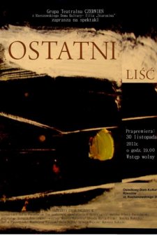 Ostatni lisc (1973) afişi