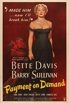 Payment On Demand (1951) afişi