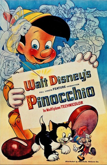 Pinokyo (1940) afişi Pinokyo (1940) afişi