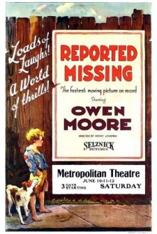 Reported Missing (1922) afişi