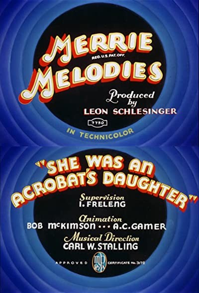 She Was An Acrobat's Daughter (1937) afişi She Was An Acrobat's Daughter (1937) afişi