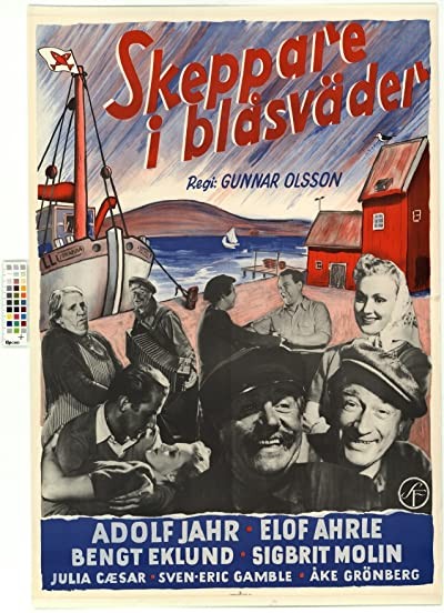 Skeppare I Blåsväder (1951) afişi Skeppare I Blåsväder (1951) afişi