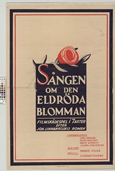 Sången Om Den Eldröda Blomman (1919) afişi