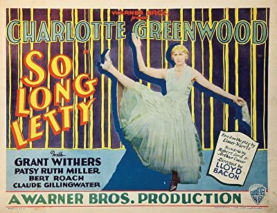 So Long Letty (1929) afişi So Long Letty (1929) afişi