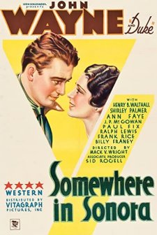 Somewhere In Sonora (1933) afişi