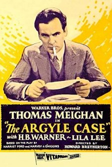 The Argyle Case (1929) afişi