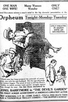 The Devil's Garden (1920) afişi