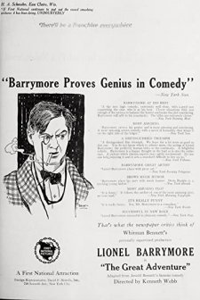 The Great Adventure (1921) afişi