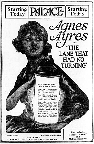 The Lane That Had No Turning (1922) afişi The Lane That Had No Turning (1922) afişi