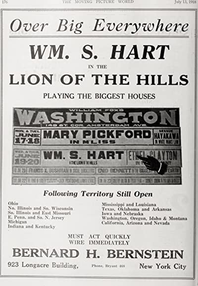 The Lion of the Hills (1918) afişi The Lion of the Hills (1918) afişi