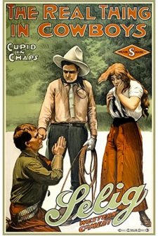 The Real Thing In Cowboys (1914) afişi
