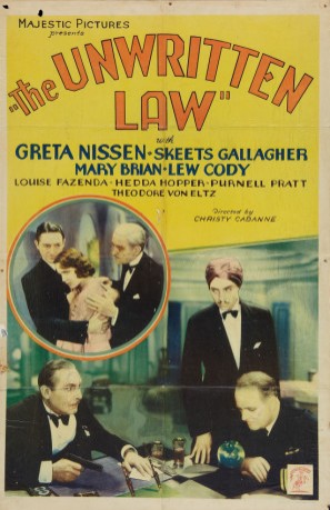 The Unwritten Law (1932) afişi The Unwritten Law (1932) afişi