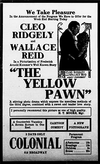 The Yellow Pawn (1916) afişi The Yellow Pawn (1916) afişi