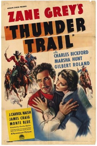 Thunder Trail (1937) afişi Thunder Trail (1937) afişi