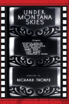 Under Montana Skies (1930) afişi