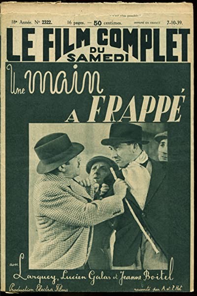 Une Main A Frappé (1939) afişi Une Main A Frappé (1939) afişi