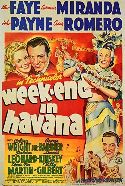 Week-end In Havana (1941) afişi Week-end In Havana (1941) afişi