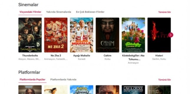 Türkiye'nin Sinema Sitesi Sinemalar.com Yeni Yüzüyle Karşınızda