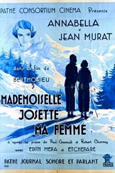 Mademoiselle Josette, Ma Femme (1933) afişi
