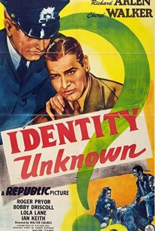 ıdentity Unknown (1945) afişi