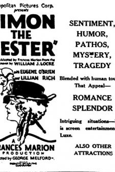 Simon, The Jester (1915) afişi