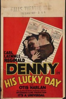 His Lucky Day (1929) afişi
