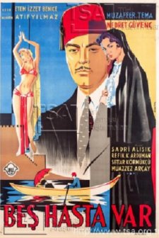 Beş Hasta Var (1956) afişi