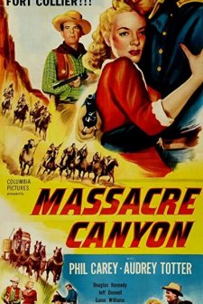 Massacre Canyon (1954) afişi