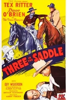 Three In The Saddle (1945) afişi
