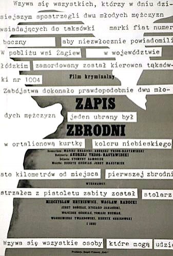 Zapis Zbrodni (1974) afişi