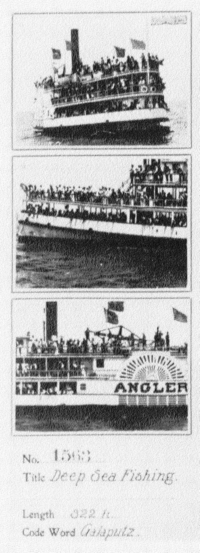 Deep Sea Fishing (1900) afişi