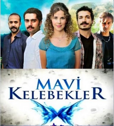 mavi kelebekler afişi