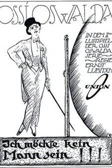 Ich möchte kein Mann sein (1918) afişi