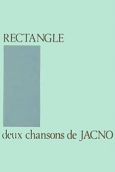 Rectangle - Deux chansons de Jacno (1980) afişi