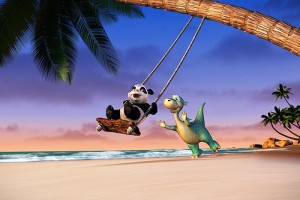 Sevimli Dinozor Tatilde fotoğrafı