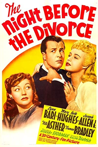 The Night Before the Divorce (1942) afişi