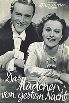 The Girl of Last Night (1938) afişi