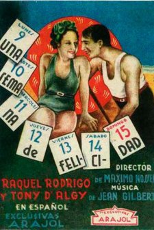 Una semana de felicidad (1934) afişi