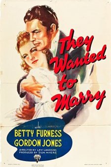 They Wanted To Marry (1937) afişi