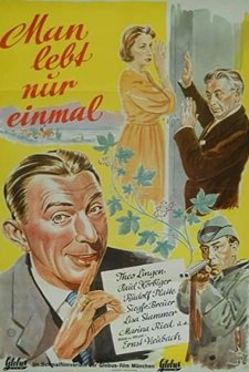 Man Lebt Nur Einmal (1952) afişi