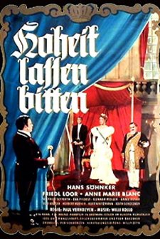 Hoheit Lassen Bitten (1954) afişi
